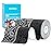 OK TAPE PRO Kinesiology Tape, 2inch x Long Roll 16ft Free Cut Tape, Elastic Athletic Tape Therapeutic Latex Free, 2 Rolls Black+Black and Black+White