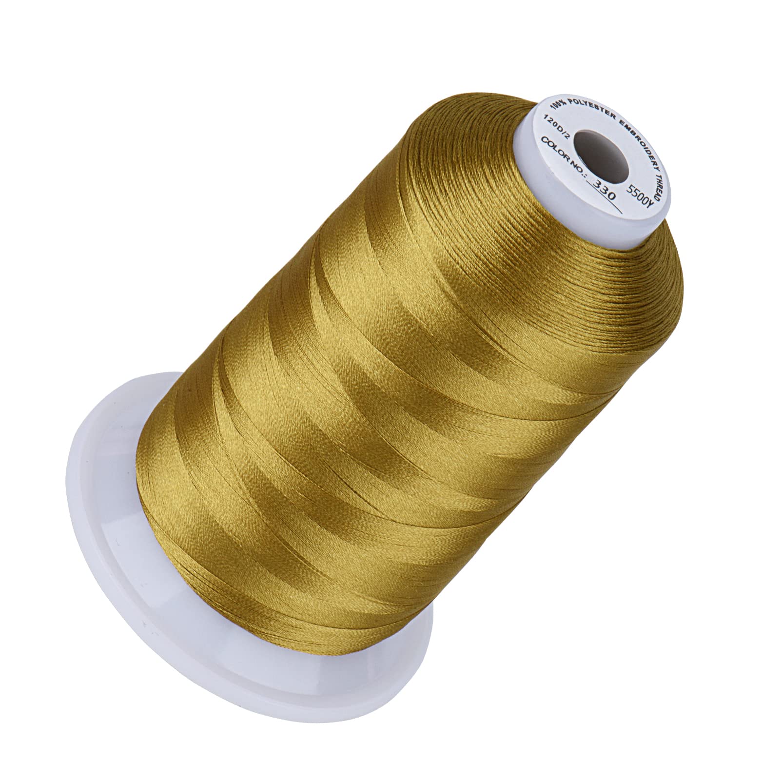 Simthread 5500Yds/5000M 40WT Polyester Embroidery Thread Russet Brown 330