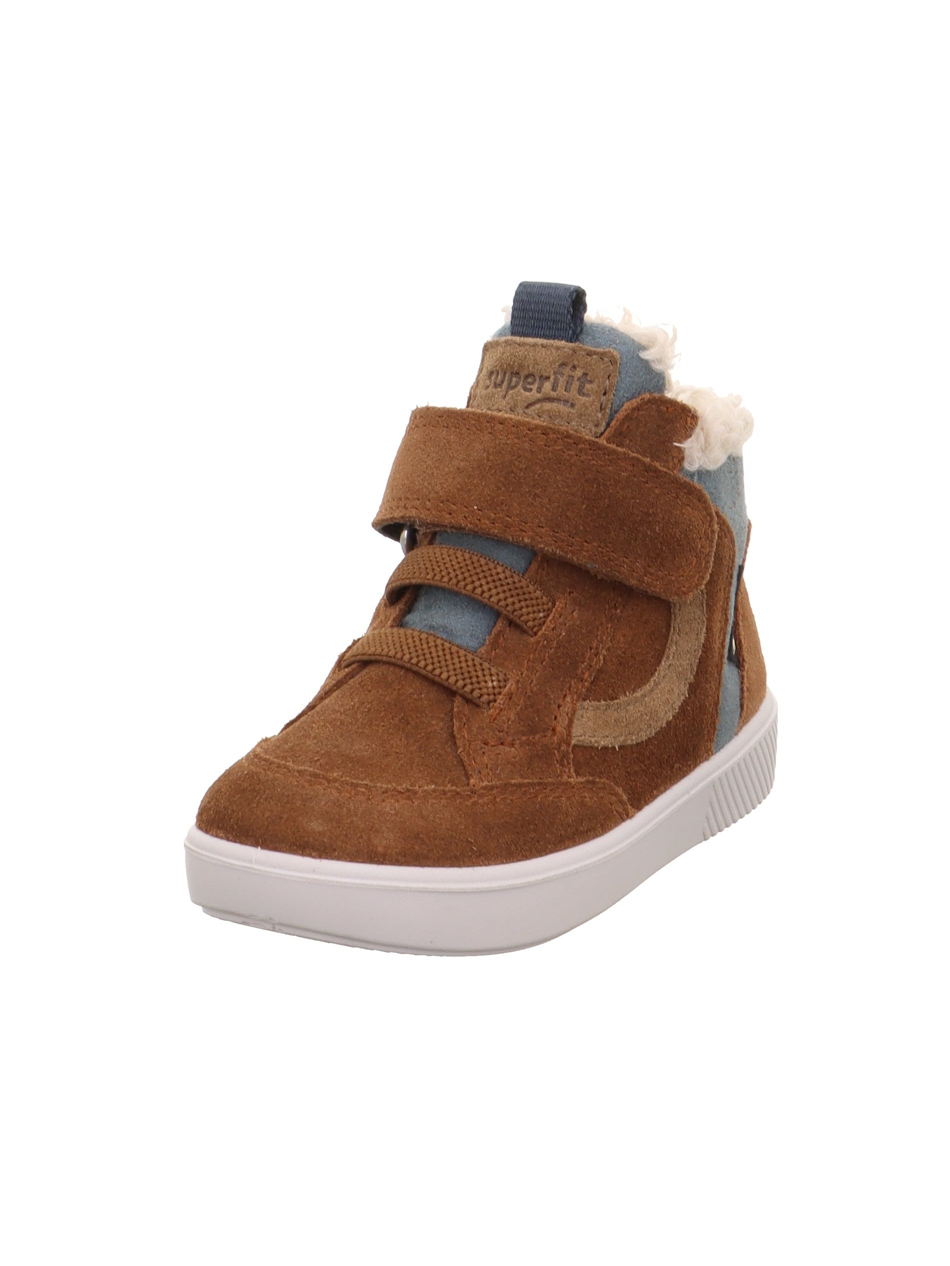 Superfit Boys SUPIES Leicht gefütterte Gore-Tex Sneaker, Braun/Blau 3000