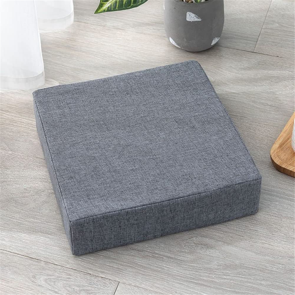 SUCADA Cojín de Asiento de Espuma viscoelástica para sillón, cojín Elevador Antideslizante, cómodo cojín de Asiento para Silla para Exteriores, Interiores, Coche, Oficina, sofá (50 x 50 x 8 cm, Gri