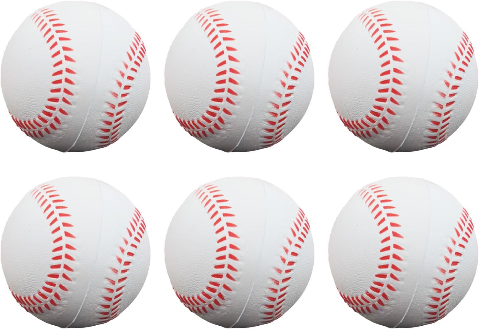 Foam Baseballs Softballs Practice Training Ball for Beginners Hand Exercise Squeeze Ball for Safe Throwing Catching and Batting Practice