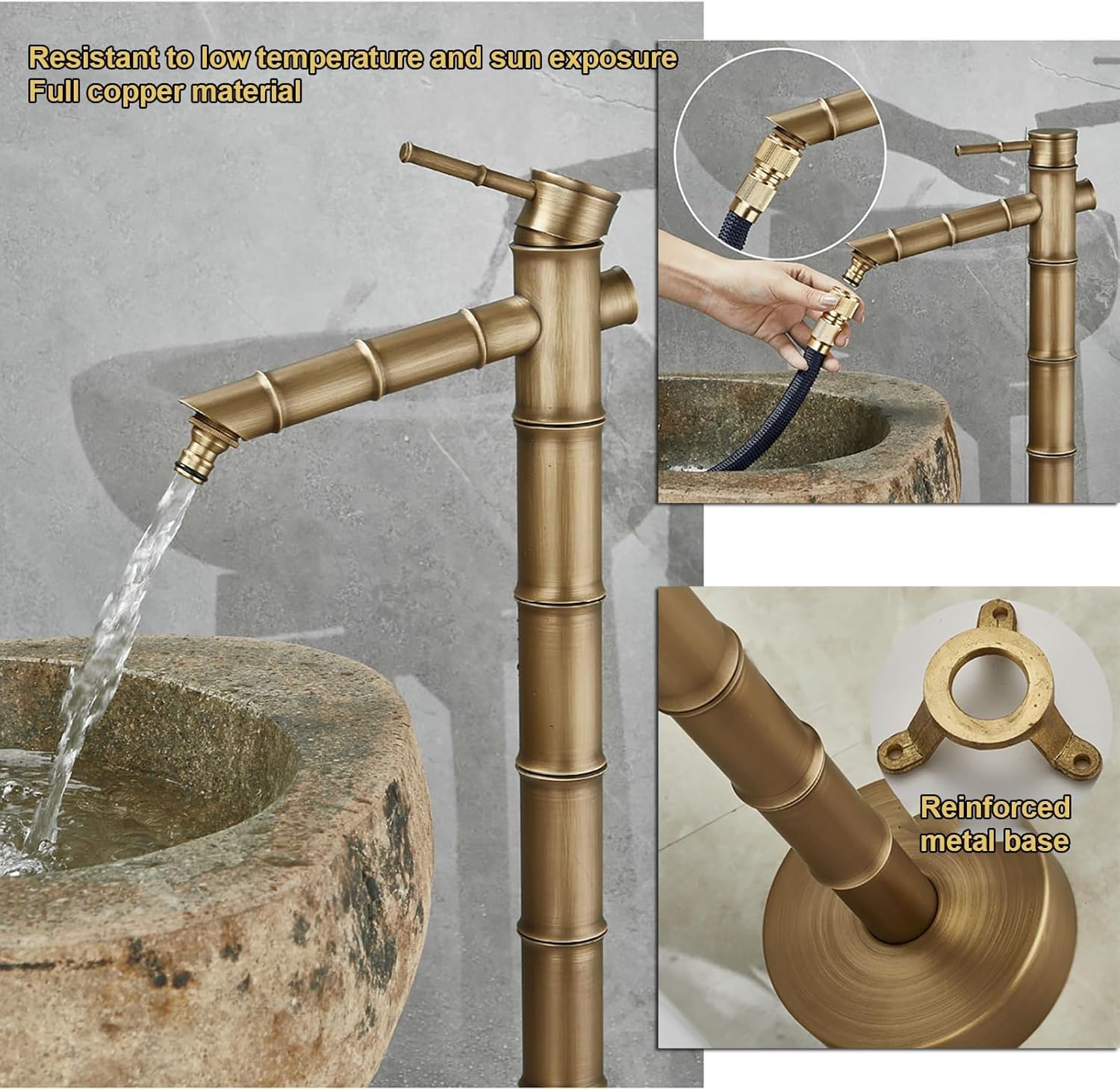 Columna de Agua para Jardín Columna de agua vertical for jardín,Grifo exterior independiente anticongelante,Fuente grifo for patio/patio trasero