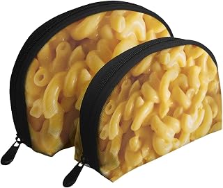 Macaroni And Cheese Shell Shapes Portable Makeup Bag Multi-Function Cosmetic Bag Storage Bag 2pcs