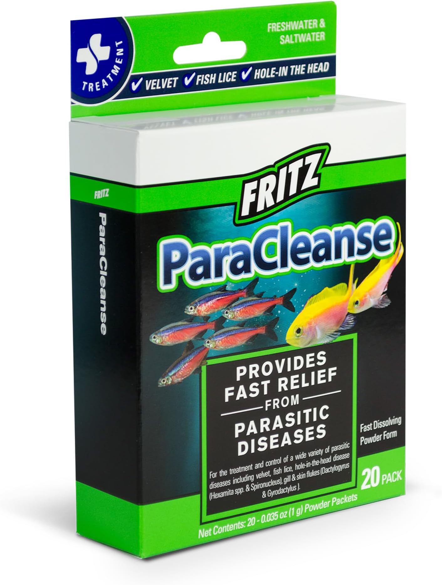 Aquatics ParaCleanse Provides Fast Relief from Parasitic Diseases (20-Count)