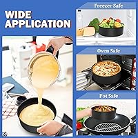 Vista 5 de P&P CHEF Molde para pasteles de 9.5 pulgadas, antiadherente, redondo, para hornear, juego de moldes para tartas para cumpleaños, bodas, 2.94