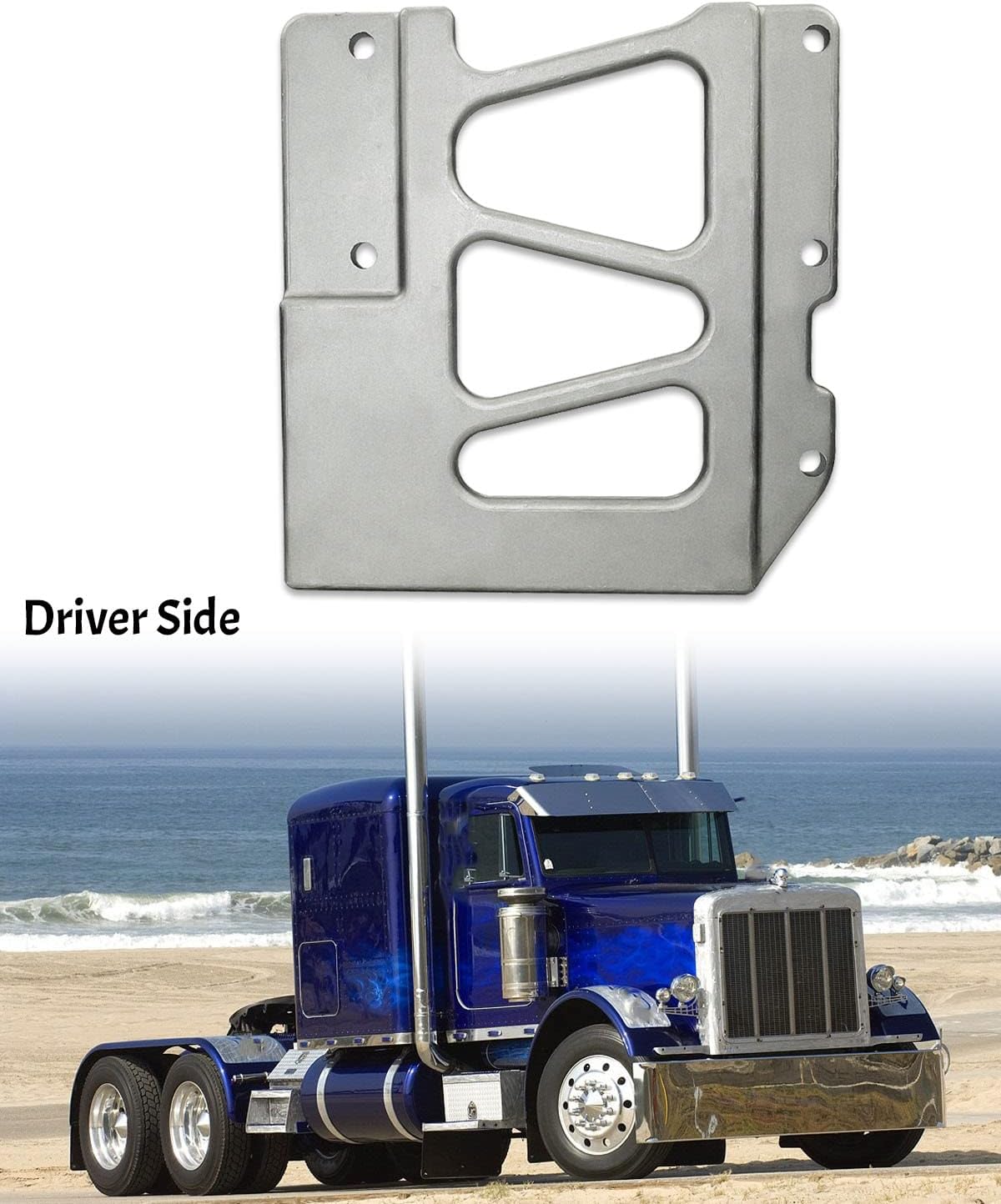 1304286L Left Driver Side Hinge Hood Upper Pivot Bracket Fit for Peterbilt 379 378 Hinge Replace 13-04286 13-04286L 23-15273 13-04726 13-04727
