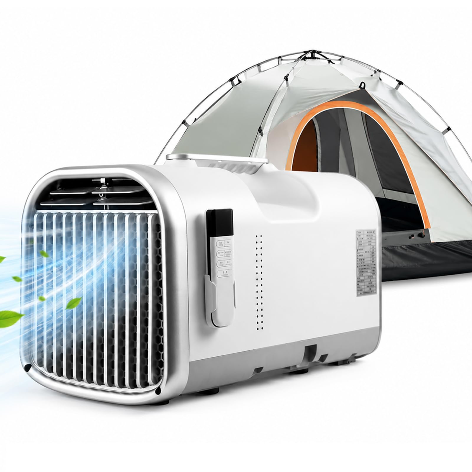 JIYINGHUI Portable Air Conditioner 5100BTU, Tent Air Conditioner,400W Low Power,Camping AC Unit,Cools up to 200 sq ft, for Tent, RV, Van Life, Indoor & Outdoor Use V1Pro-220V