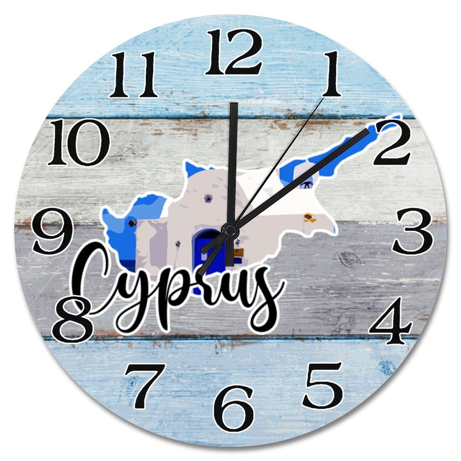 Horloge murale Chypre 38 cm silencieuse pour salon moderne