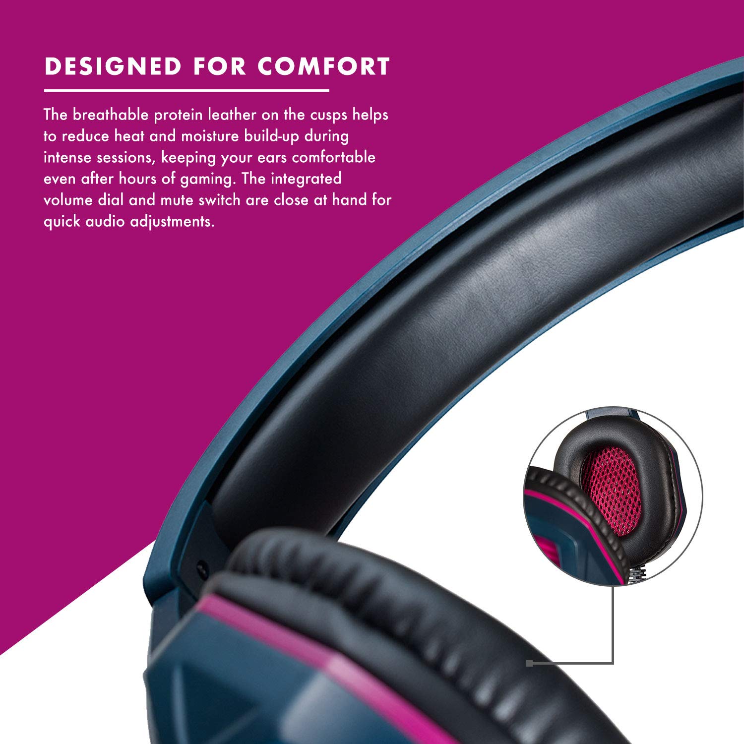 Numskull NS01e eSports Cuffie da gioco stereo per PS4, Xbox One, PC