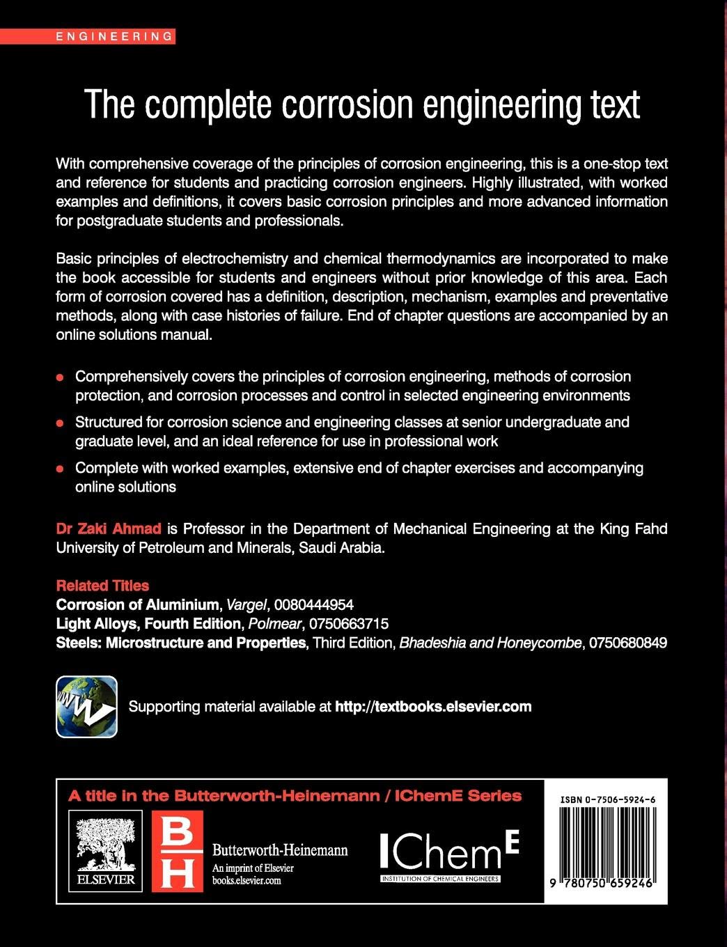 Principles of Corrosion Engineering and Corrosion Control