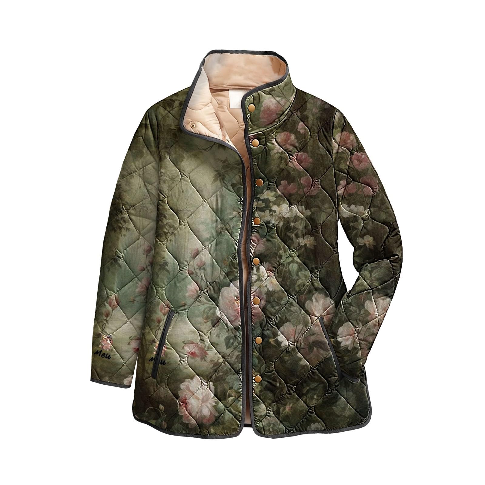 Genérico Abrigos De Invierno Para Mujer Parka Con Cremallera De Piel Sintética Cálido Acolchada Cortavientos Con Bolsillos Parkas Impermeable Termica Winter Coat Women