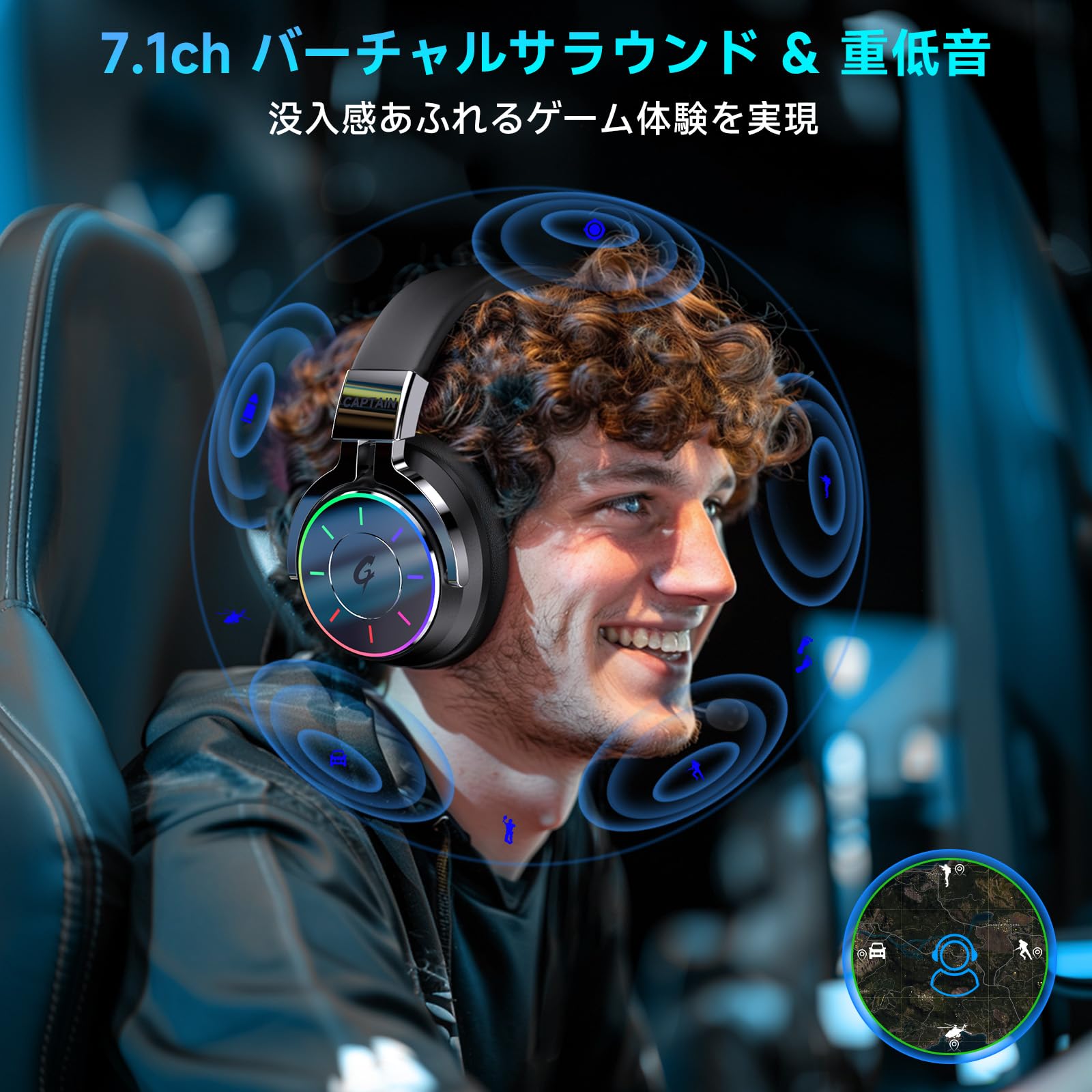 Amazon.co.jp: Wireless PS5 Gaming Headset, Gaming Headset