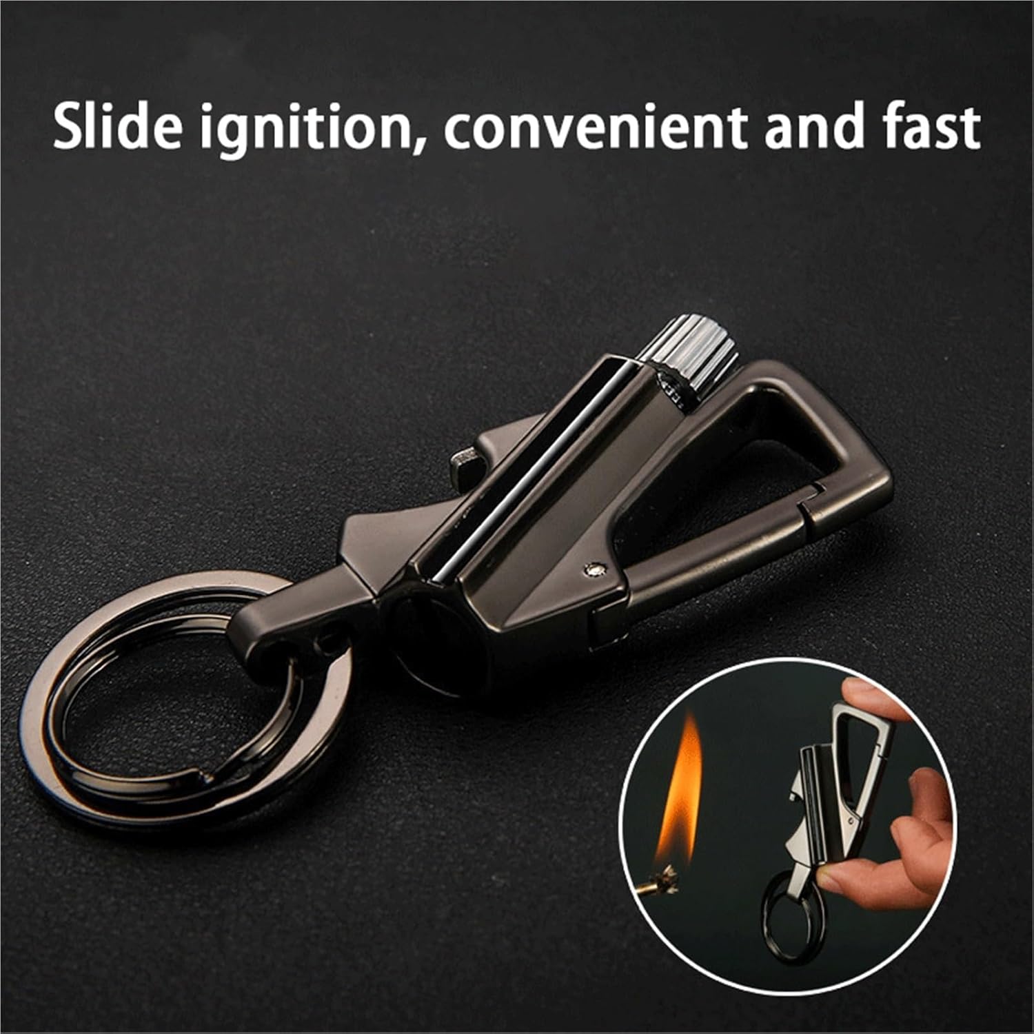 Multifunctional Match Kerosene Lighter, Reusable Windproof and Waterproof lighters, Slide Ignition, Suitable for Outdoor Camping (Kerosene not Included)(3pc)