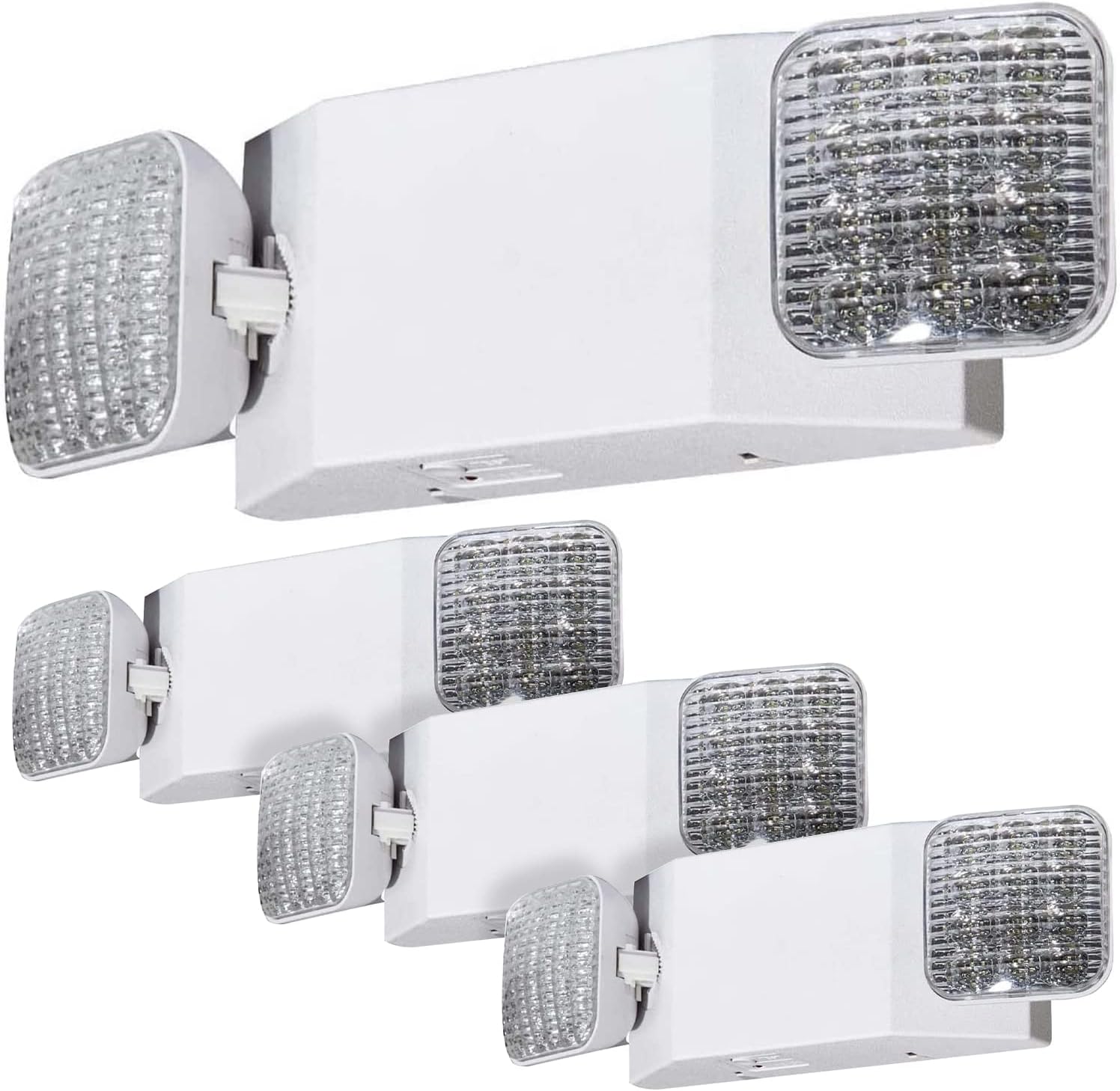 LED Emergency Light with Battery Backup, Adjustable Light Heads