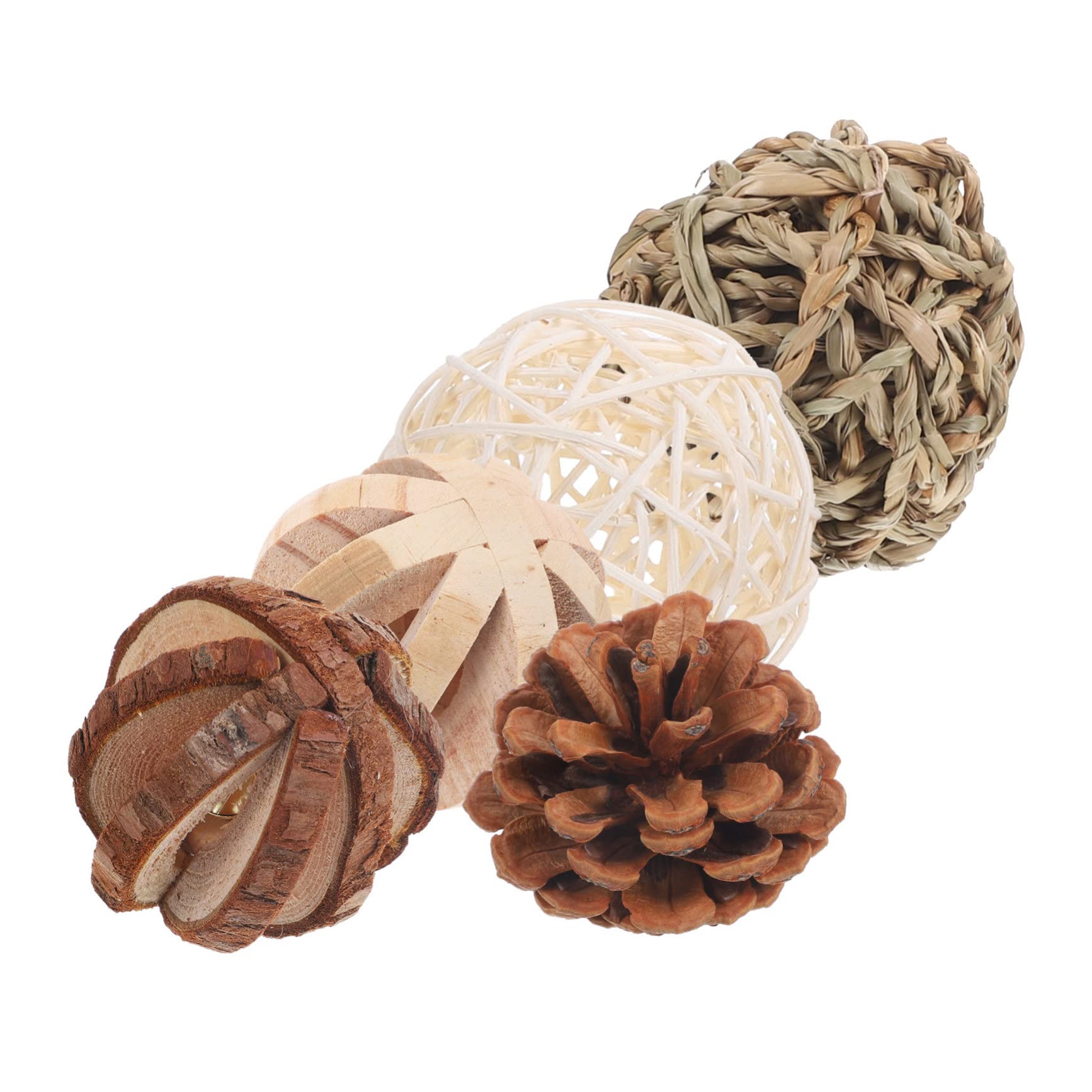 Mipcase 15stücke Teiliges Hamster Kauspielzeug Set Naturholz Molar Spielzeug Für Meerschweinchen Kaninchen Und Kleine Haustiere Zahnpflege Und Beschäftigung Für Gesunde Zähne Und