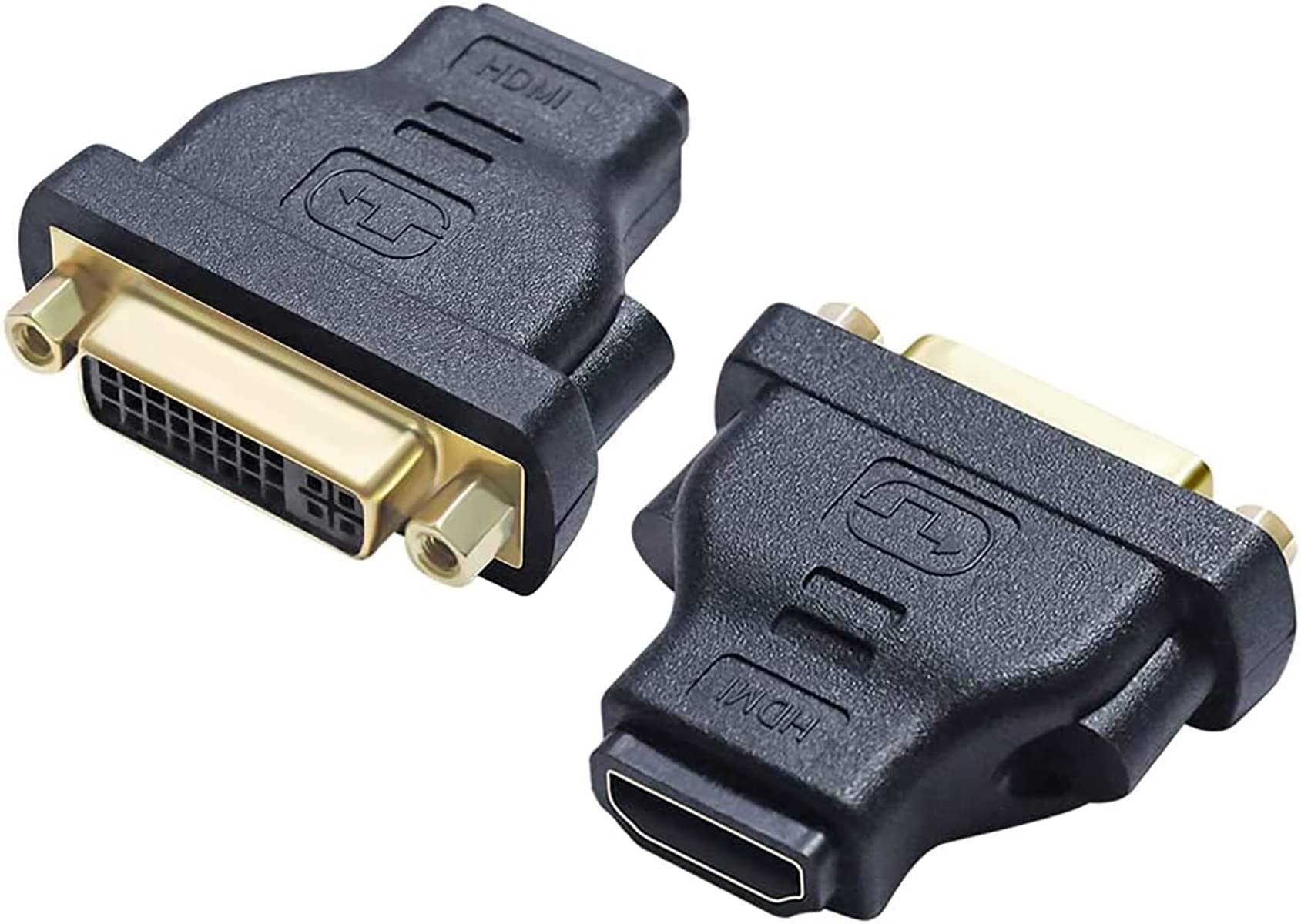 DTech DVI Femmina a HDMI Femmina Adattatore Bidirezionale HDMI a DVI-I Convertitore 24+5 Porte 4K 1080p Video per Computer Monitor PC TV