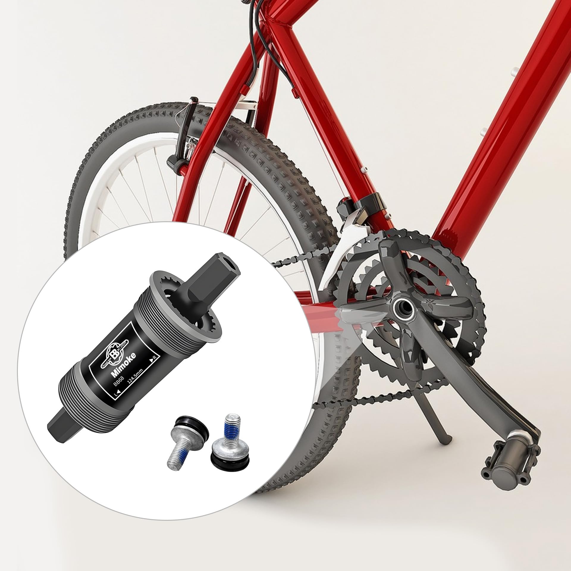 Mimoke Cuscinetto interno 68 – 73 mm cuscinetto centrale per bicicletta BSA cuscinetto interno a quattro fori parti della bicicletta per manovella del mandrino del cono quadrato