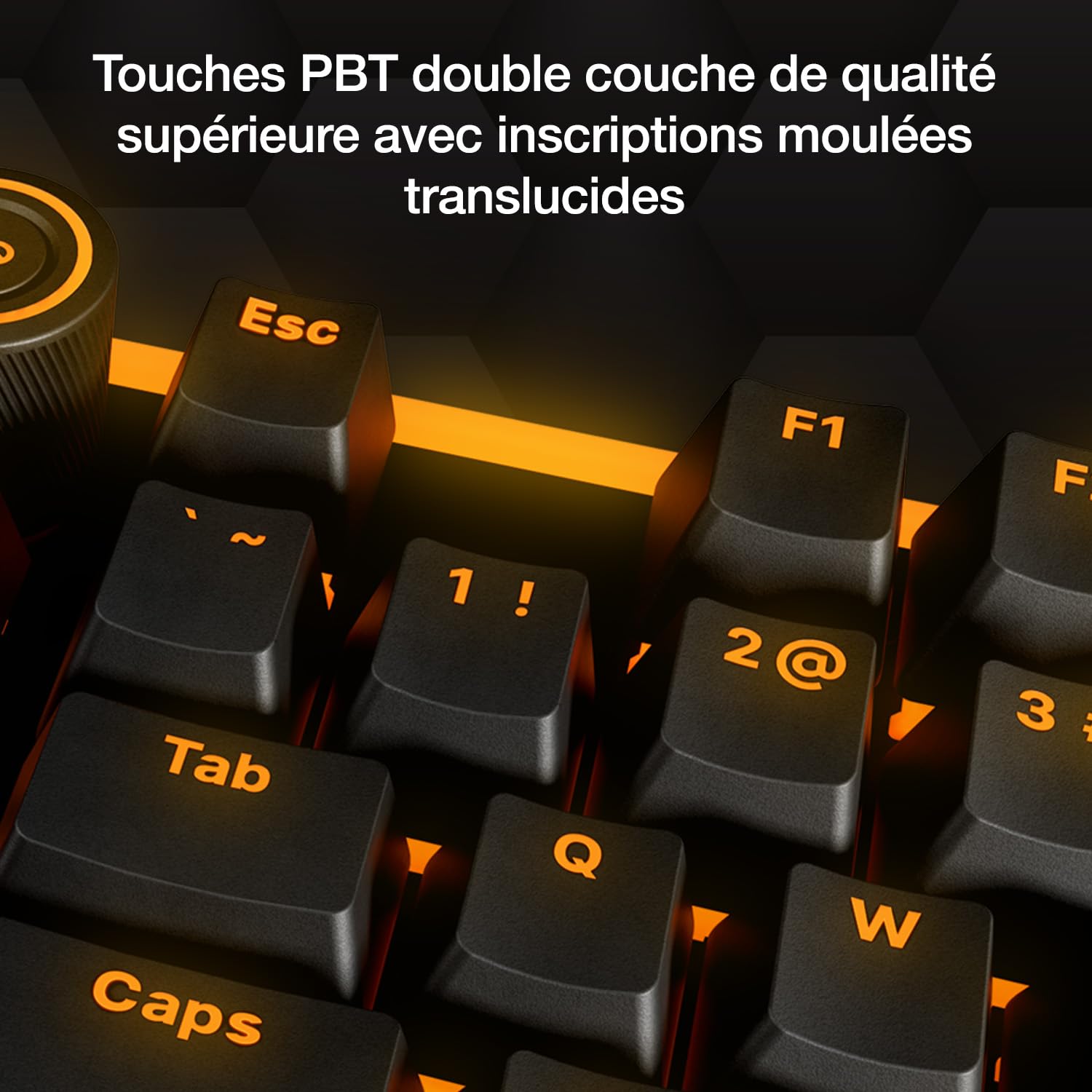 be quiet! clavier Light Mount Silent Linear FR ISO, switches mécaniques, 3 couches de mousse, extra-silencieuses, commutateurs pré-lubrifiés, touches PBT double couche, molette média 3D diffuseur ARGB