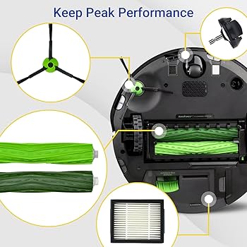 iRobot Roomba j9+ 交換用パーツキット付 Amazon.com - E-HAO Vacuum Replacement Parts for iRobot