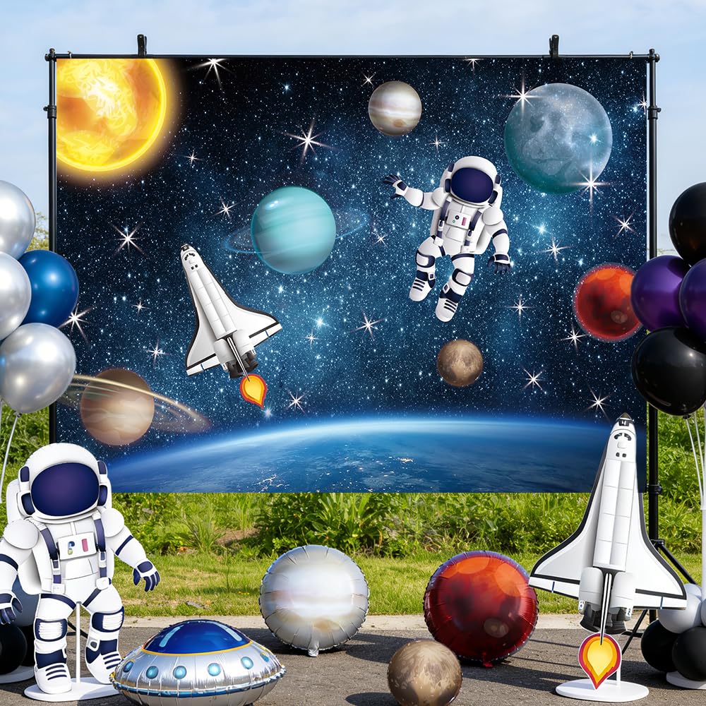 Amazon | AIBIIN 7x5フィート 宇宙写真背景 宇宙 惑星 星 銀河 宇宙