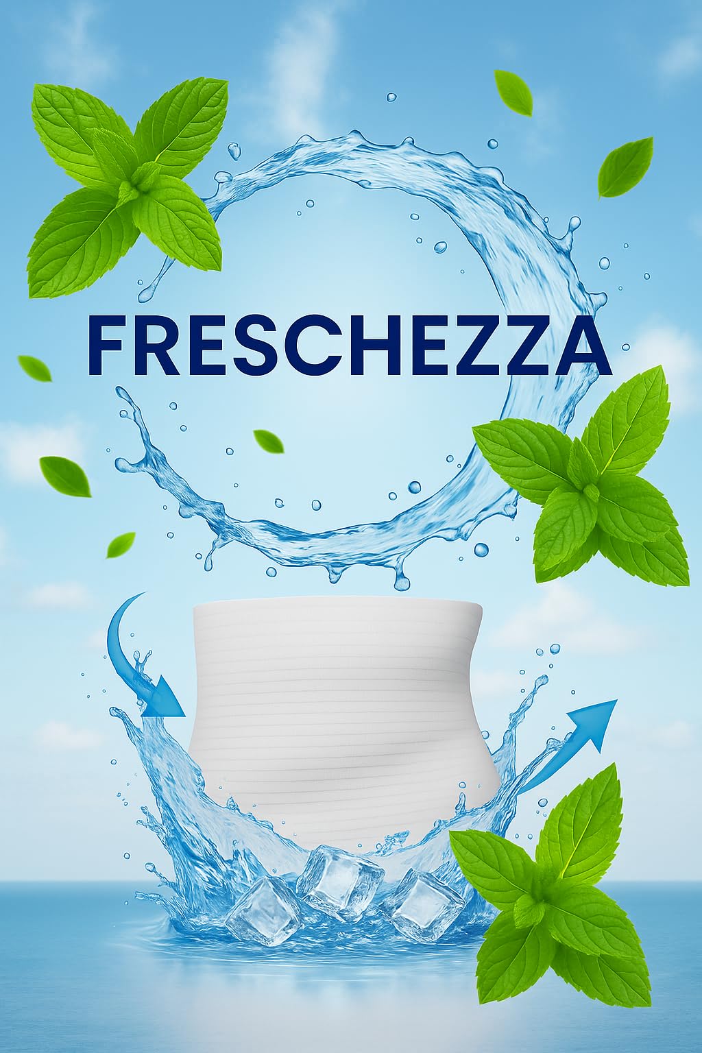 Leedya Pancera Contenitiva Femme Idéale pour l'été, Fabriquée en Italie en Coton Respirant - Bande Lombaire Élastique Homme Femme Unisexe, 31 cm – Support Lombaire, Abdominal et Mal de Dos (XS)