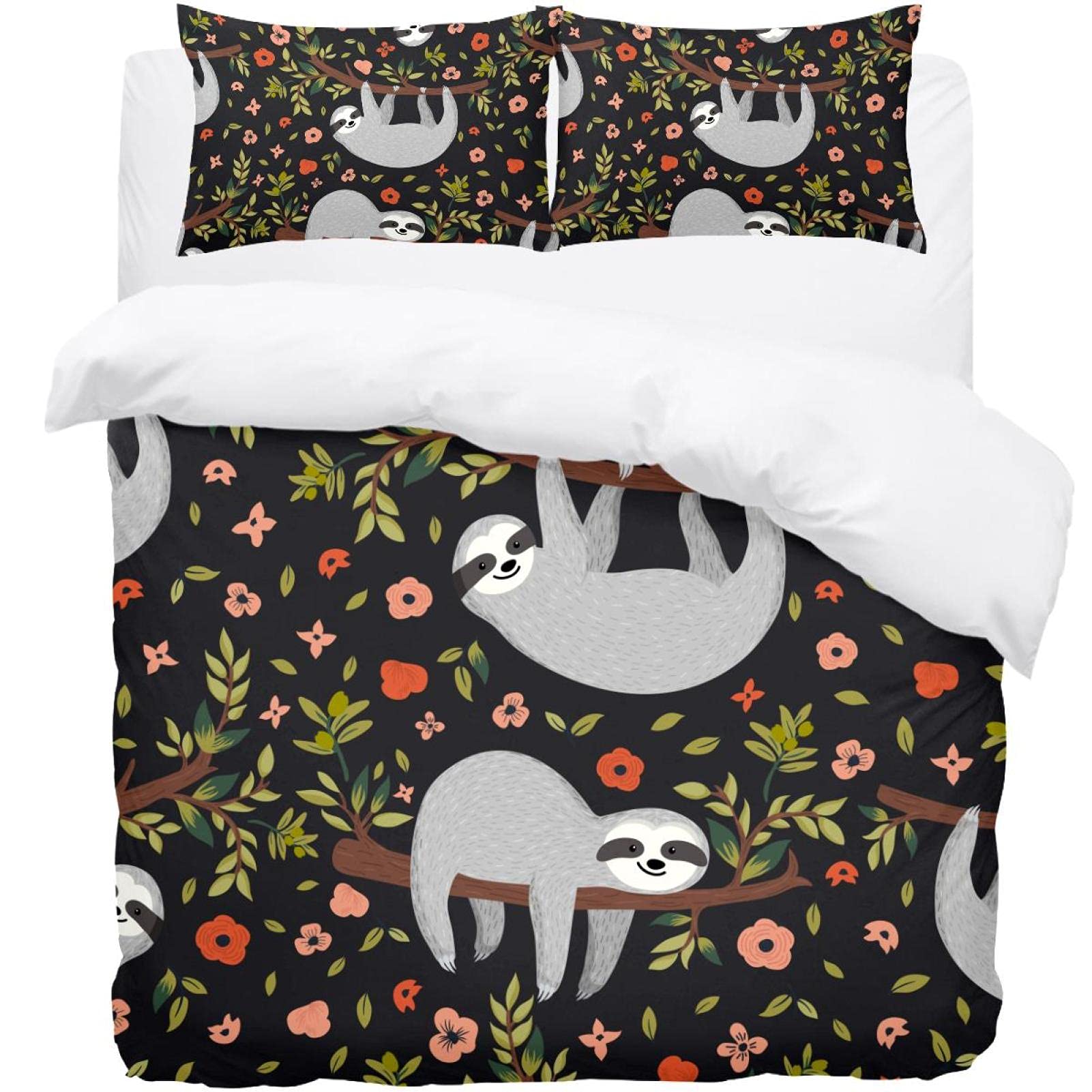 Parure de lit super douce avec housse de couette paresseux premium