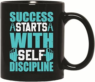 Persistent Workout Training Gift for Gym Fitness Success Seekers 11oz 15oz Black Coffee Mug