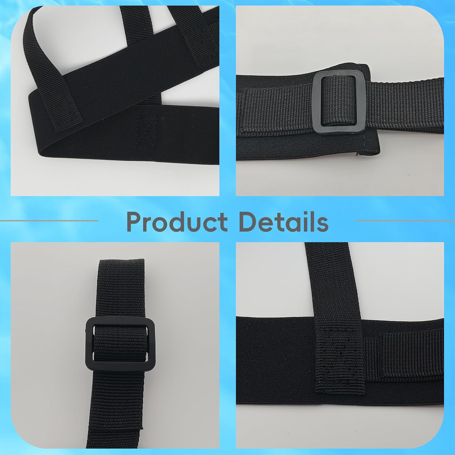 2 Pack Baseball Softball Face Mask Straps, Adjustable Buckle Replacement Straps for Catcher Mask, Universal Youth Adult Secure Durable Mask Strap