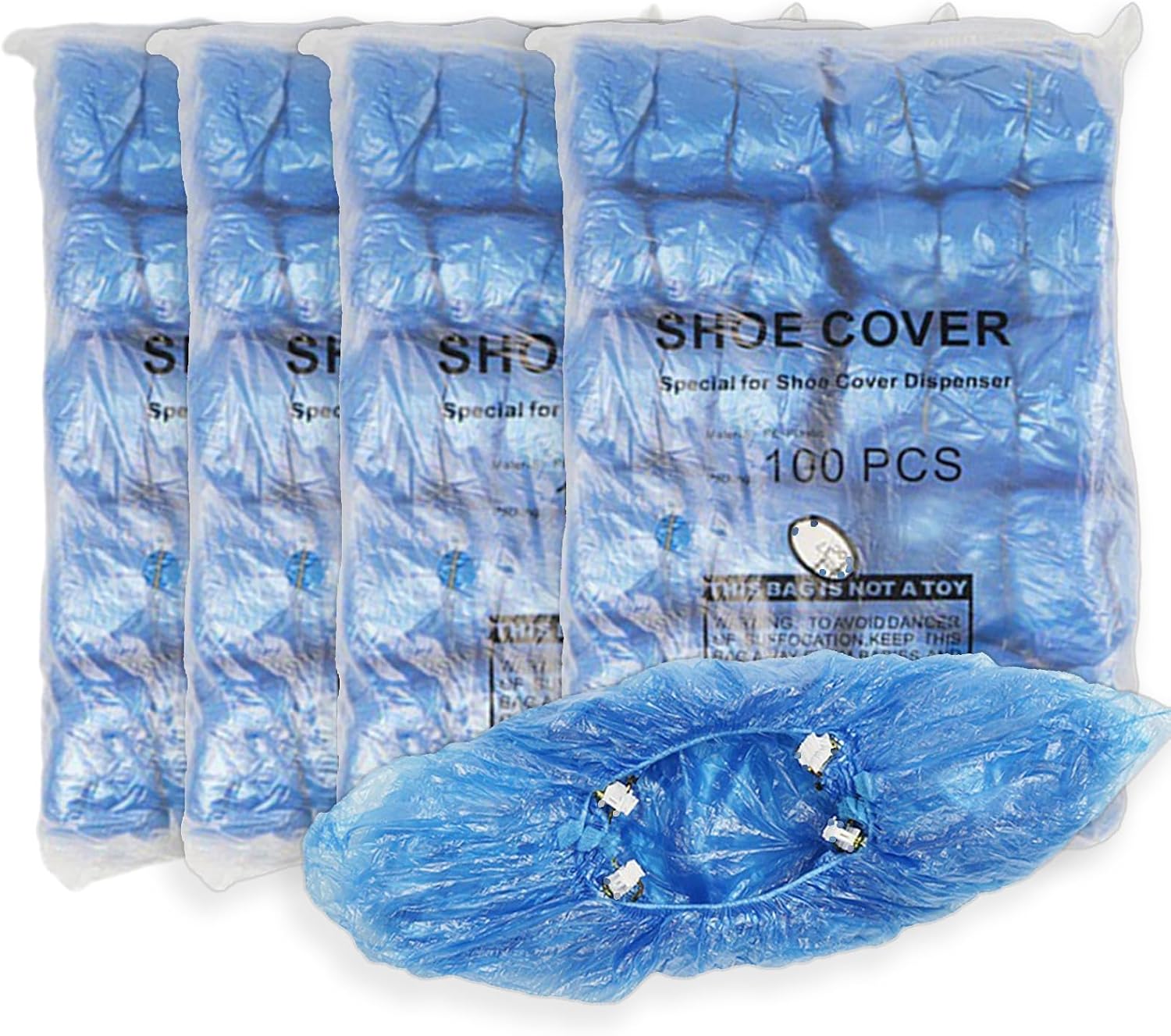 Shoe Covers Machine Automatic Shoe Cover Dispenser Efficient Automatic Shoe Cover Dispenserwith 200PCS Disposable Plastic Shoe Cover for Home, Office, Supermarket, Factory, Hospital 400 PCS Blue