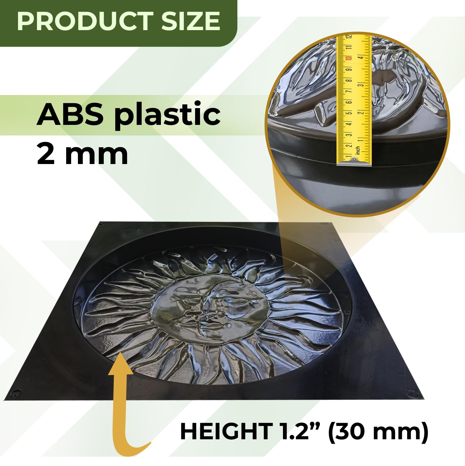 Sun Moon Garden Stone Stepping Mold Pathmaker Mold Concrete - Sun Stepping Stone Precast Concrete Pavers