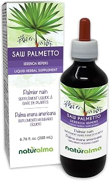 Naturalma Saw Palmetto Serenoa repens or Sabal serrulata Fruit Alcohol-Free Tincture - 6.76 fl oz Liquid Extract in Drops - Herbal Supplement - Vegan
