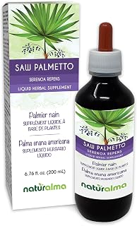 Naturalma Saw Palmetto (Serenoa repens or Sabal serrulata) Fruit Alcohol-Free Tincture - 6.76 fl oz Liquid Extract in Drops - Herbal Supplement - Vegan