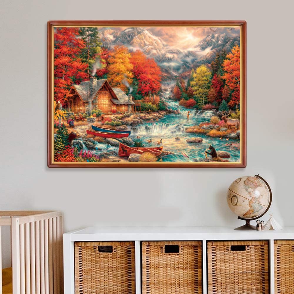 Jigsaw Puzzles for Adults 1000 Piece Alps 27.56 x 19.69 Inch Jigsaw Puzzle for Adults Educational Game 1000 Pieces Puzzles for Adult - Image 2