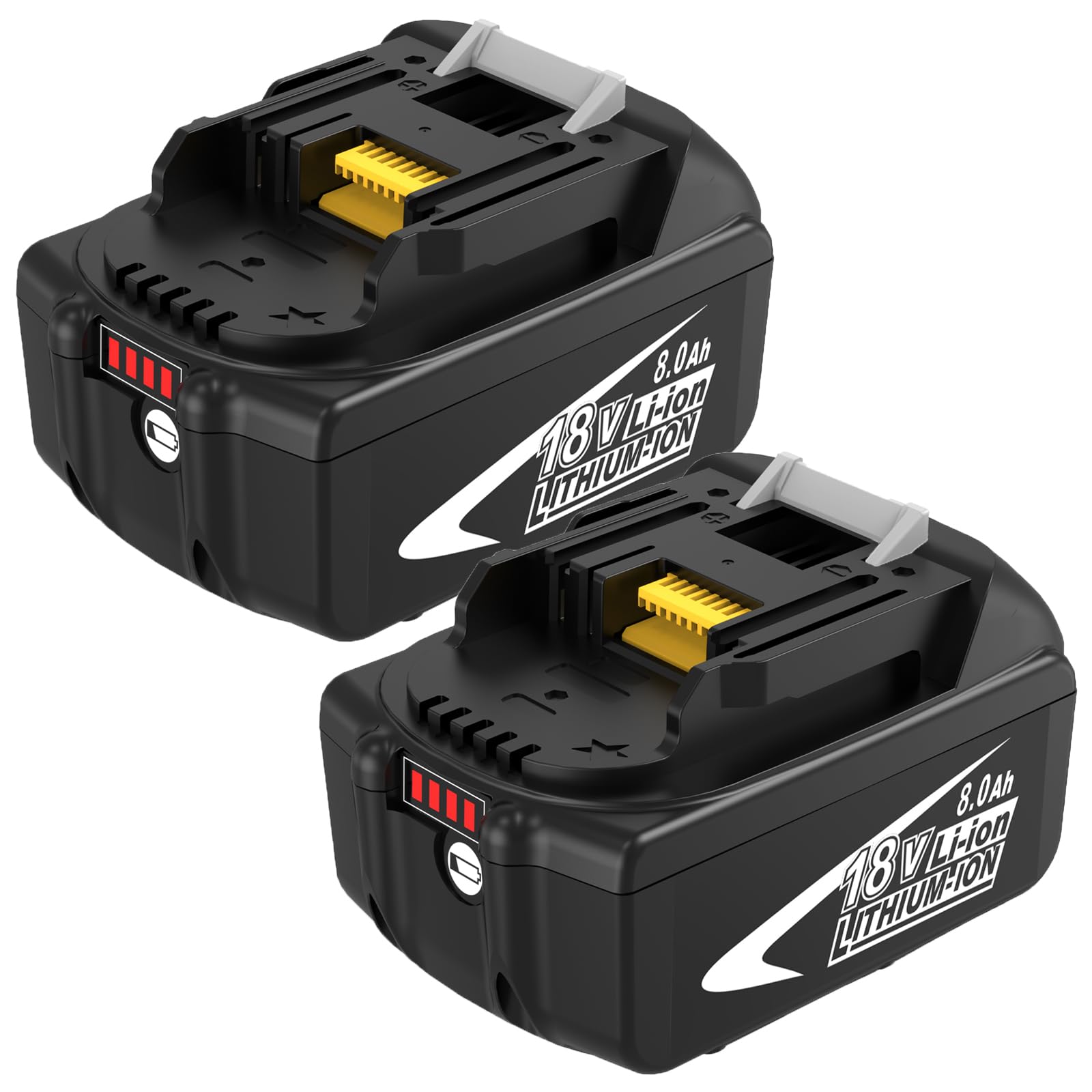 2 Packs BL1860B Battery Replacement for Makita 18V Battery 8000mAh(Black) | Compatible wi…
