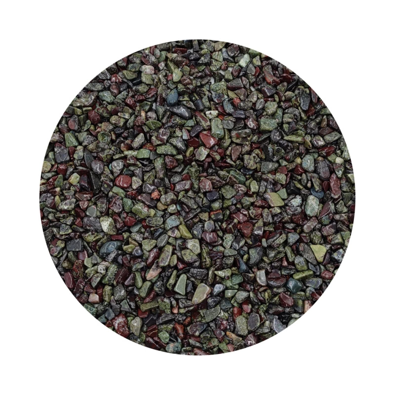 100 g/Pack Natürliche Drachen Blutstein Chips Kies Berg Quarz Kristall Edelstein Aquarium Aquarium Dekoration (Color : Dragon Bloodstone, Size : 100g)