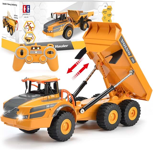 DOUBLE E Volvo RC Dump Truck Toy image