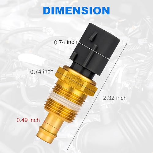 Miniatura 4 de Yeoflagtrade 5149077AB Sensor de temperatura del refrigerante - Sensor de temperatura del refrigerante del motor para Wrangler 08-17 Cherokee 14-19