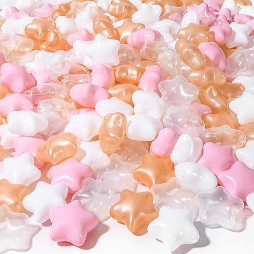 Miniatura 5 de STARBOLO Pelotas de estrella para niños pequeños, 100 unidades, estrellas de 2.55 pulgadas, sin ftalatos, sin BPA, no tóxicas, a prueba