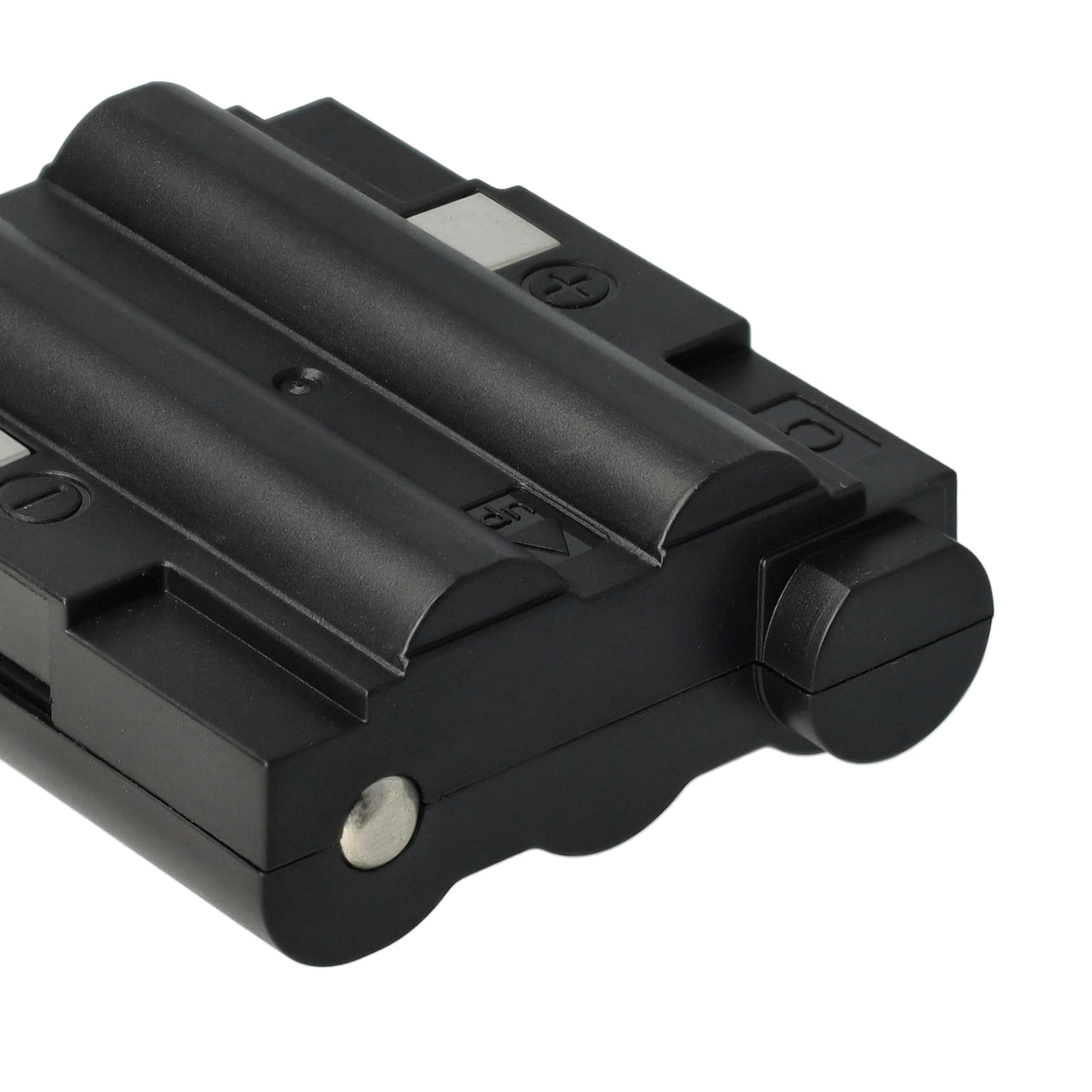 vhbw 2X Batterie Compatible avec Alan Midland GXT-850 | GXT-800, GXT-950, GXT-900, GXT-757, GXT-756, GXT-775 radio talkie-walkie (700mAh, 6V, NiMH)