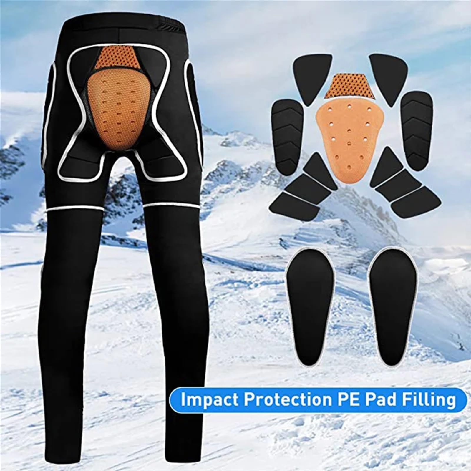 Protection de Patinage Short de Hanche EVA Protecteur Noir, Noir, TP Protection de Patinage Short de Hanche EVA Protecteur Noir, Noir, TP