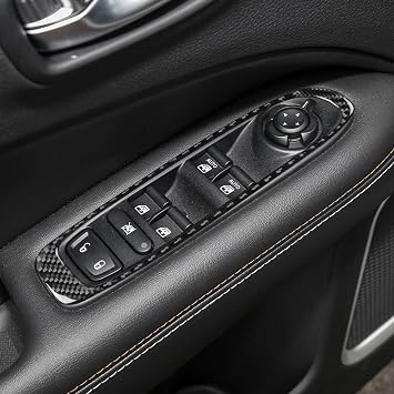 Real Premium Carbon Fiber Compatible with Jeep Compass 2017 2018 2019 2020 2021 Accessories Lifting Kit Car Cover Sticker Decal Interior Trim