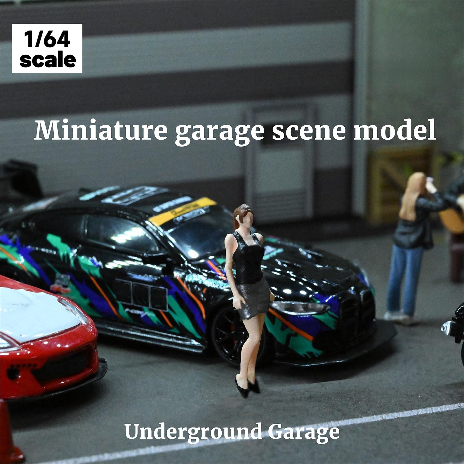 Amazon.co.jp: ホットウィール用ディスプレイケース、ジオラマ 1/64