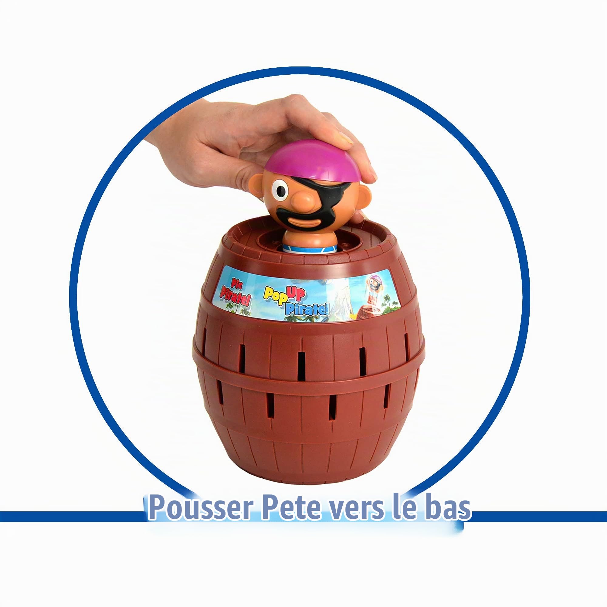 TOMY - Tricky Billie Circuit de Billes T7070, Jeu d'action pour Enfant, Jeu d'adresse et de Rapidité & Pic Pirate Jeux de Société pour Enfants T7028A1, Jeu Rigolo pour Groupes, Cadeau Anniversaire