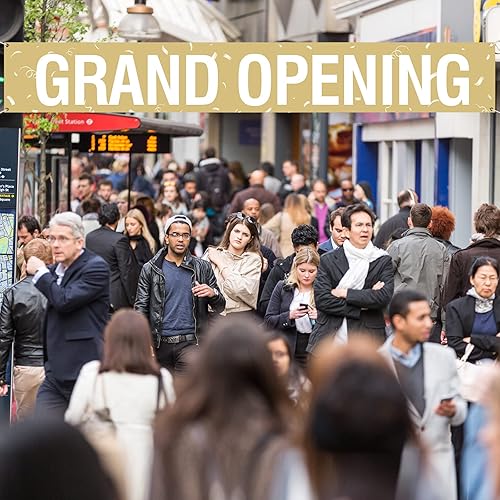 Miniatura 6 de Banner grande de gran apertura, 30 globos de látex de 12 pulgadas, decoraciones de gran apertura, 18 x 118 pulgadas, tienda minorista, tienda,