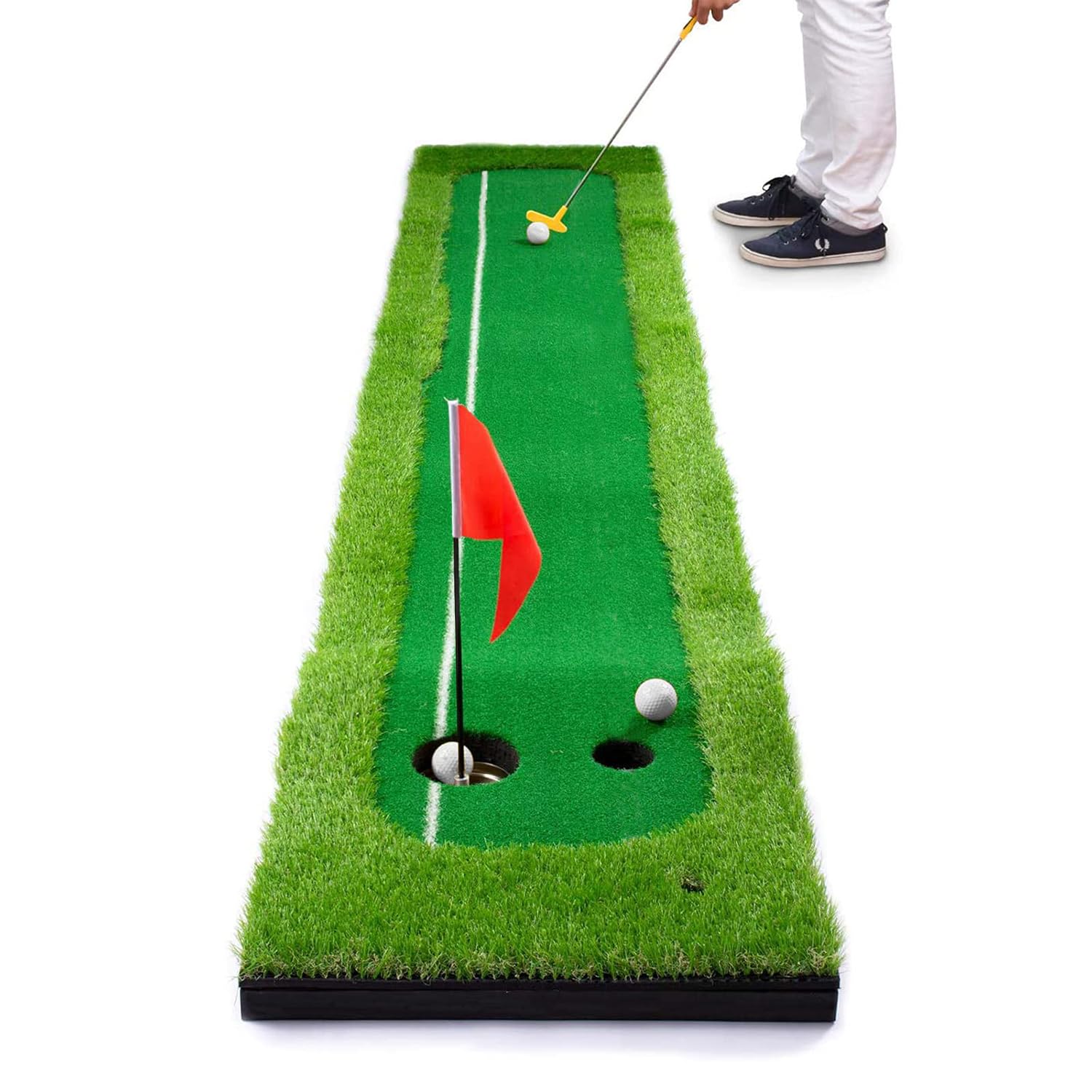 ENHONG ゴルフ練習用パターマット ゴルフパター パッティング グリーン 誘導ライン有 二つのサイズ300×50CM 300×75CM (300×50CM) Amazon.co.jp: Enhong ゴルフ練習用パターマット ゴルフパター