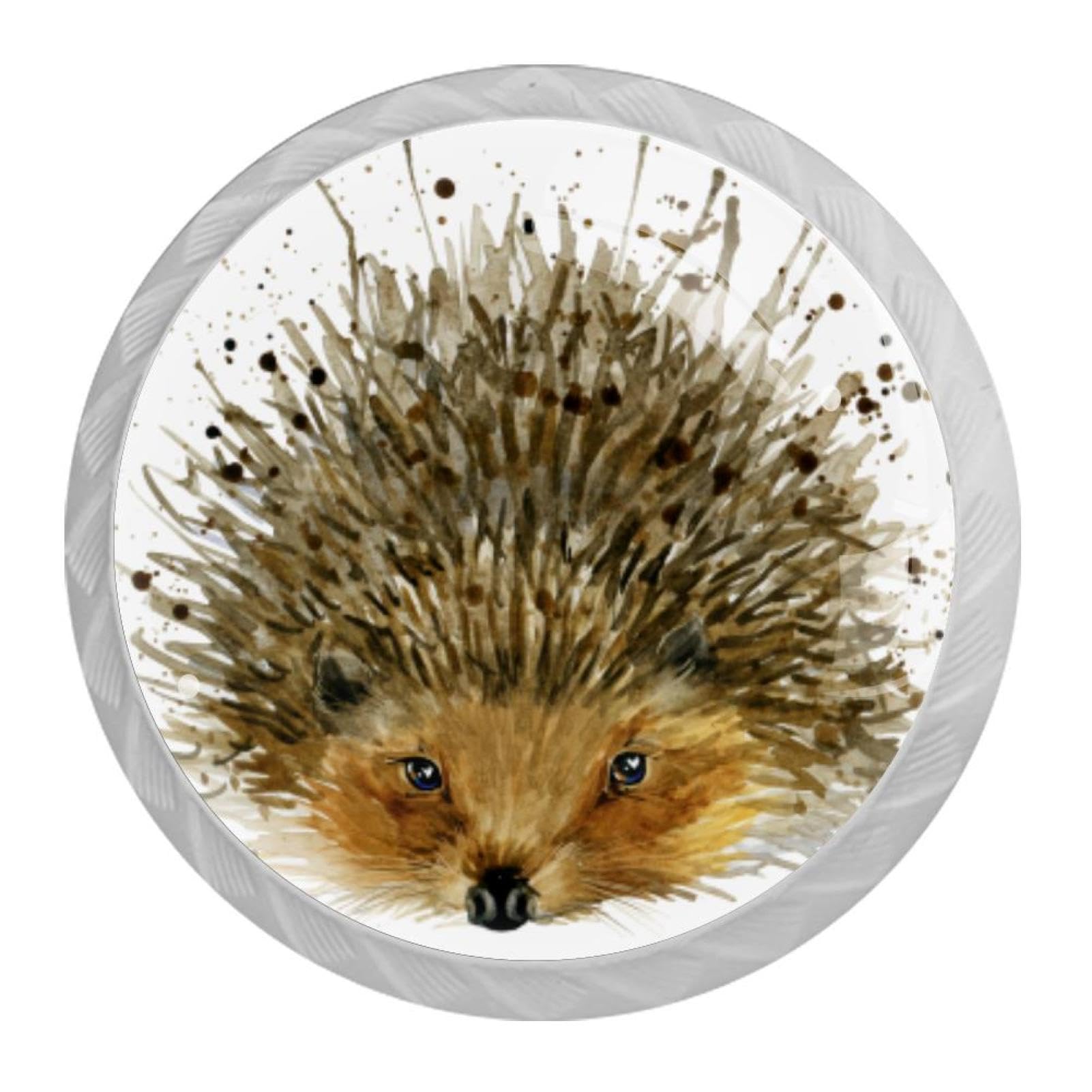 Tqmspg Multi01 4 Pieces Drawer Pulls Hedgehog Door Knobs Dresser Handles For Kitchen Wardrobe Cupboard Hardware Furniture