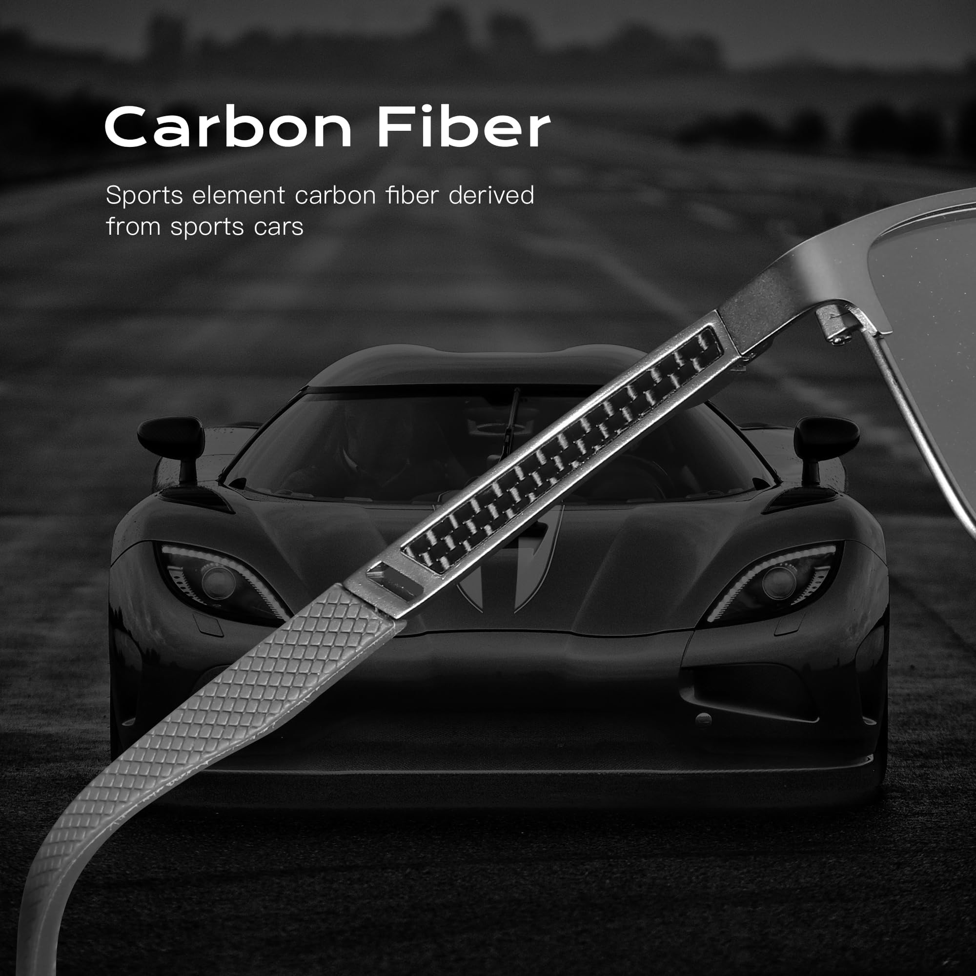 ZENOTTIC Lunettes de Lecture Anti Lumière Bleue Fibre de Carbone Métal Monture Carrée
