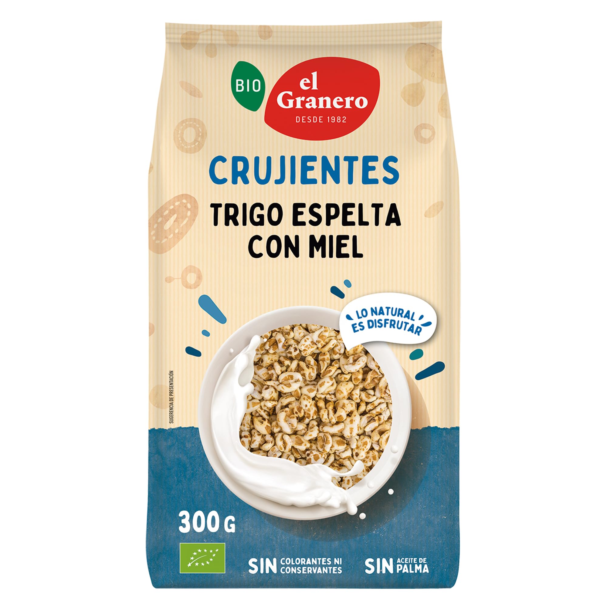 EL GRANERO INTEGRAL TRIGO ESPELTA HINCHADO CON MIEL BIO, 300 g