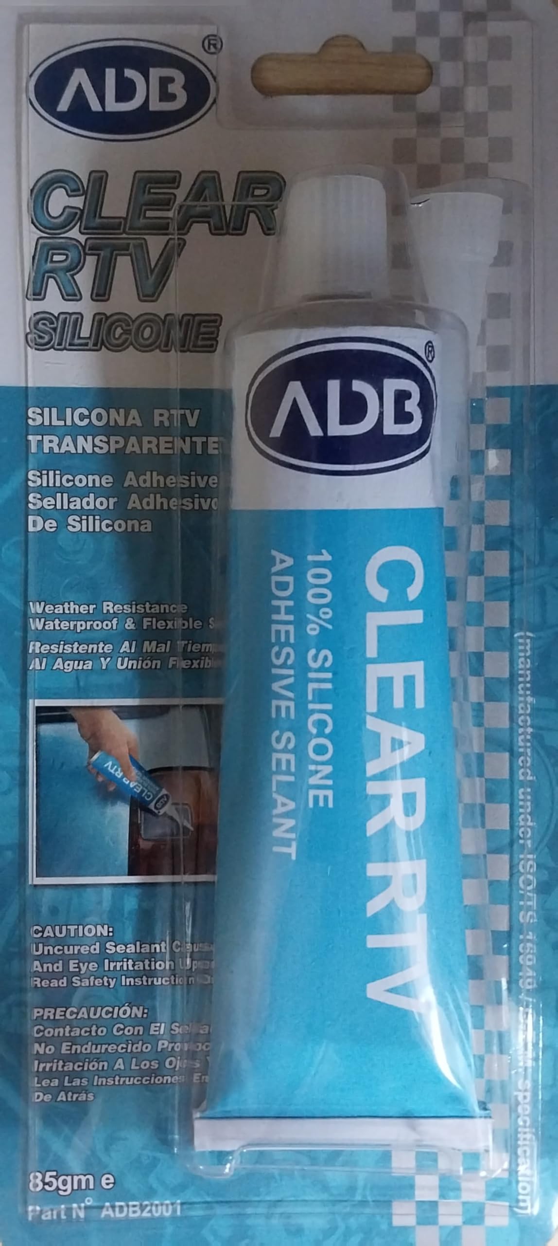 RTV CLEAR 100% SILICONE ADHESIVE SEALANT