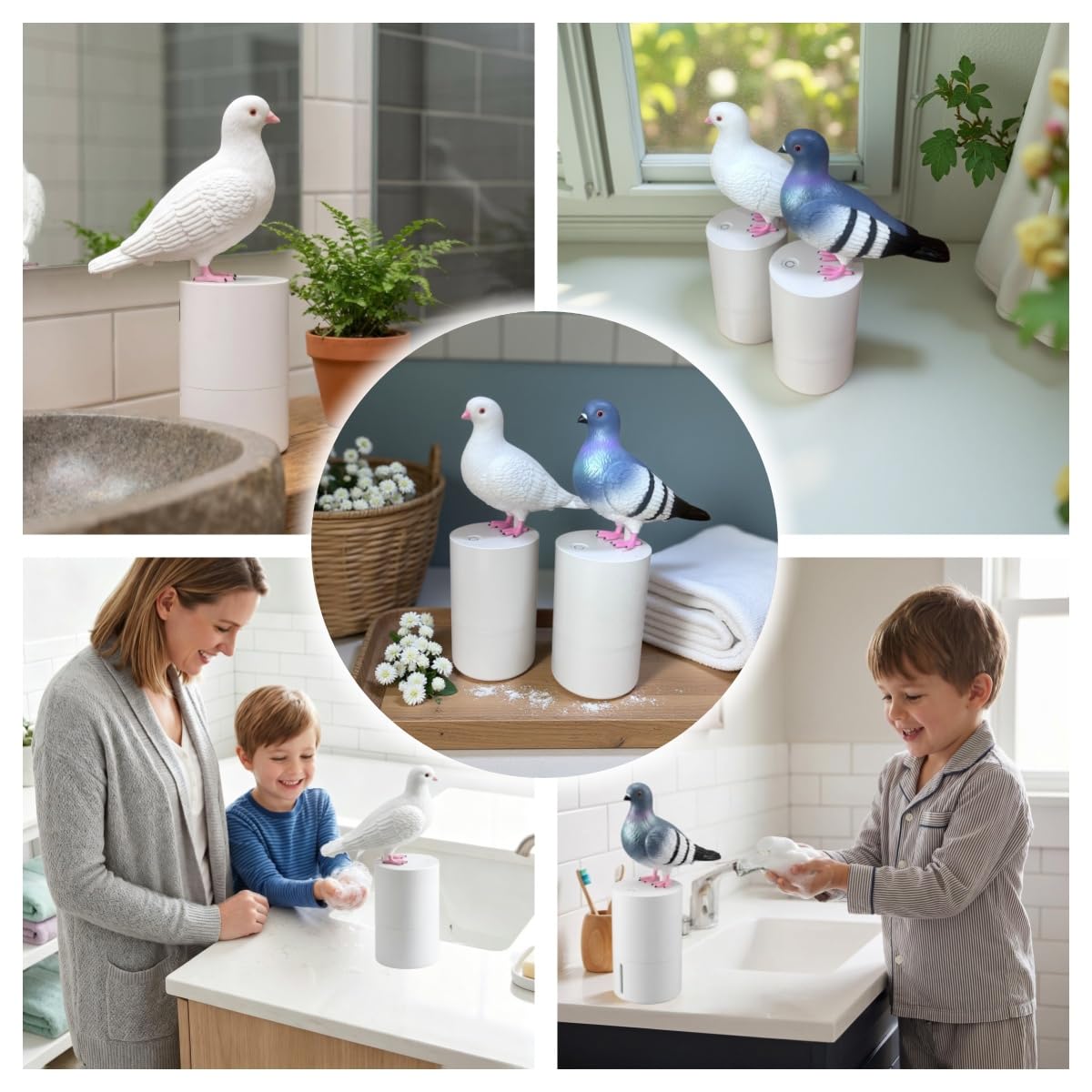 Amazon.com: Funny Pigeon Foam Soap Dispenser, Automatic Touchless